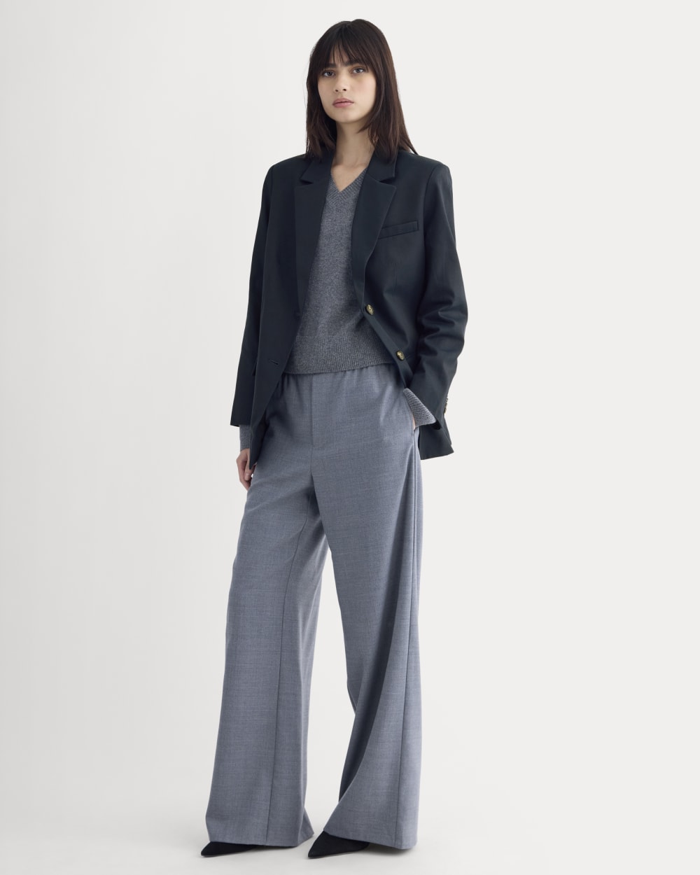 The Oversized Blazer in Buttersmooth | Navy - Image 3