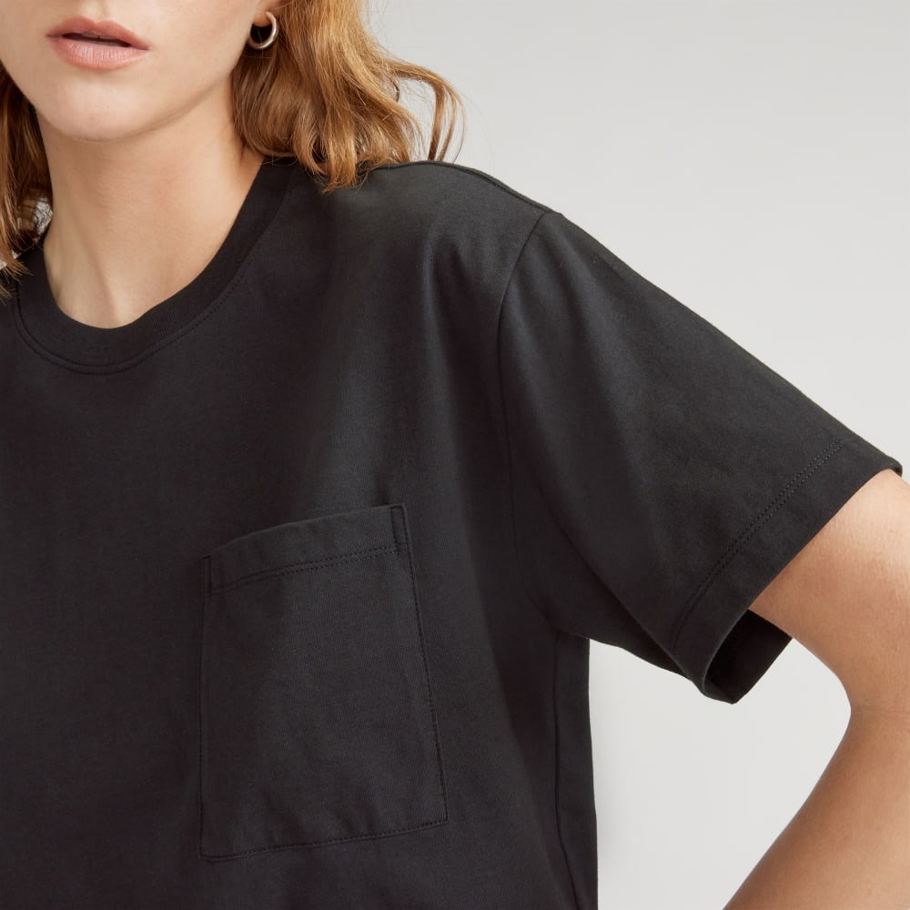 The Organic Cotton Relaxed Pocket Tee | Black - Image 4