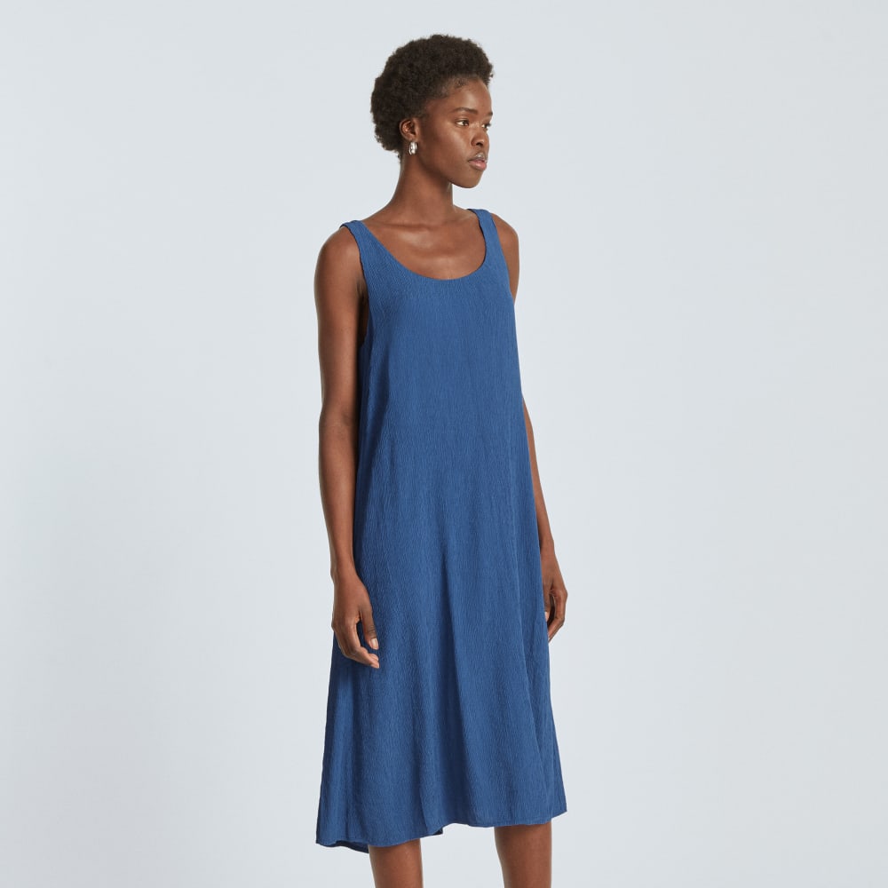 The Naia? Ripple Tank Dress | Deep Blue - Image 5