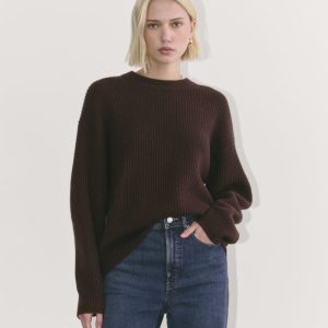 The Cocoon Crew in Wool Cashmere | Americano