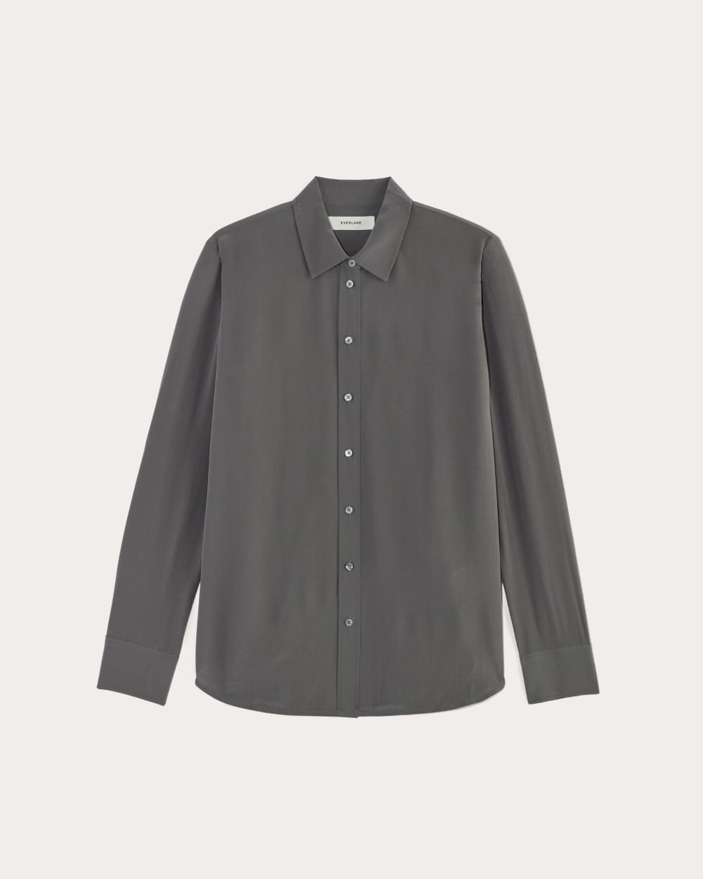 The Must-Have Shirt in Washable Silk | Graphite - Image 2