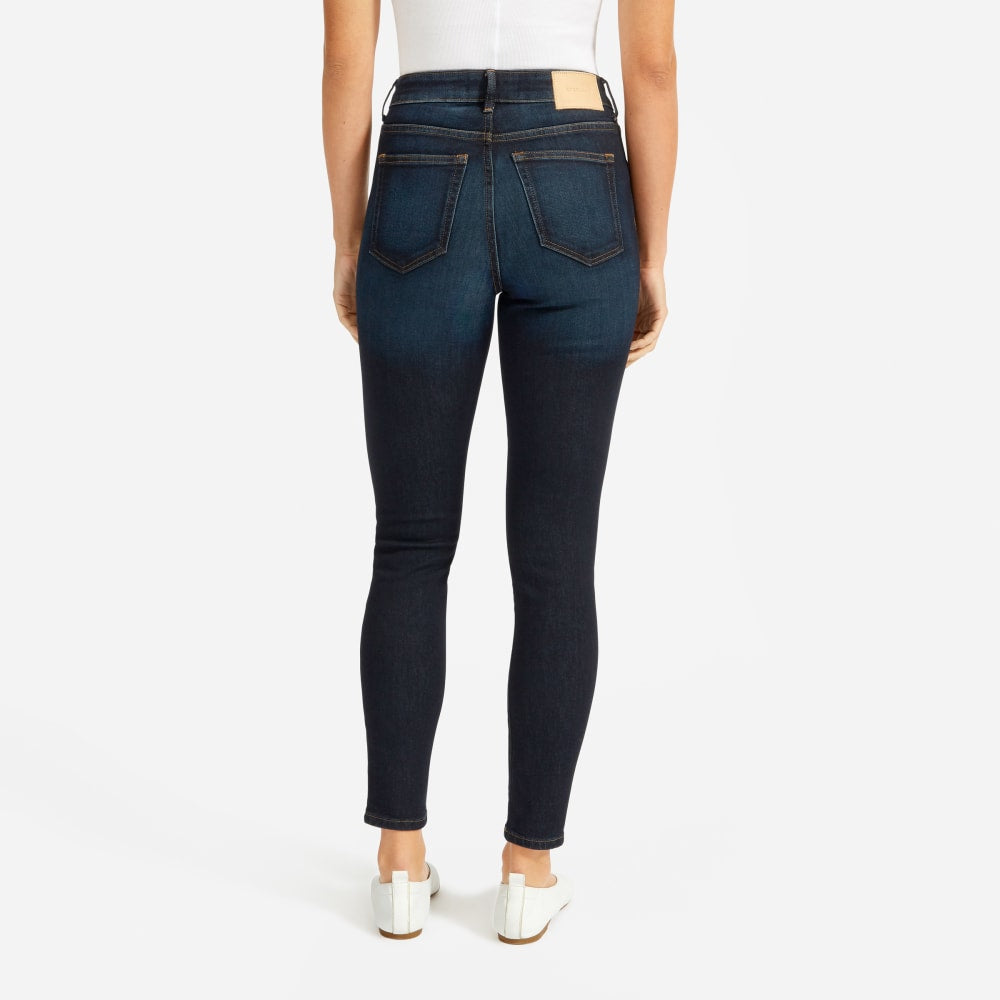 The Curvy Authentic Stretch High-Rise Skinny Jean | Dark Blue Wash | 26.5 Inseam - Image 12