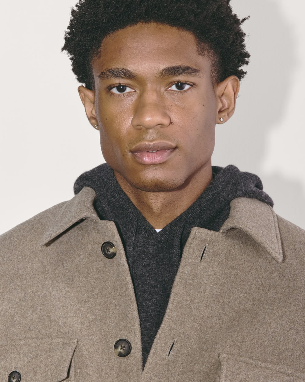 The Wool Overshirt | Heather Taupe - Image 3