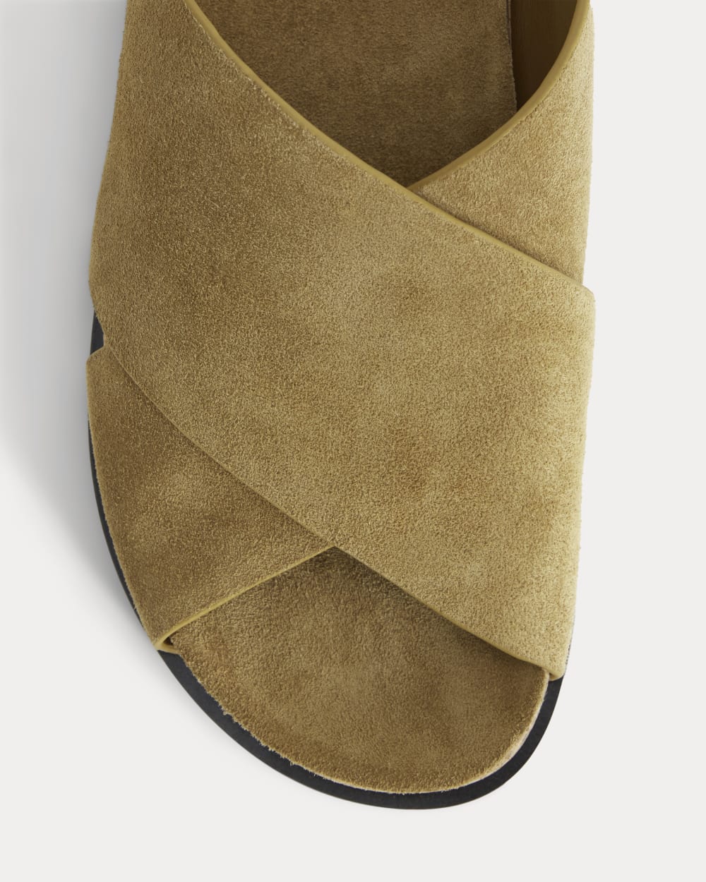 The Suede Crossover Sandal | Sand - Image 6