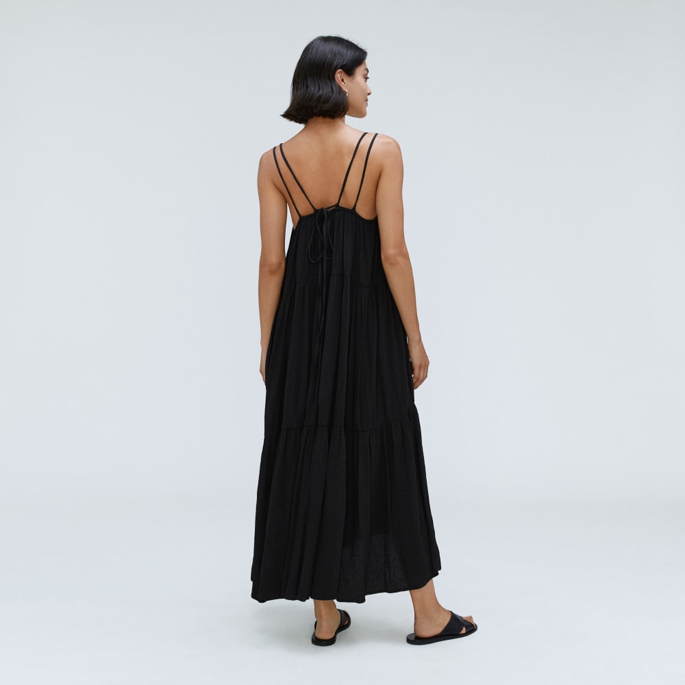 The Naia? Ripple Tiered Maxi Dress | Black - Image 3
