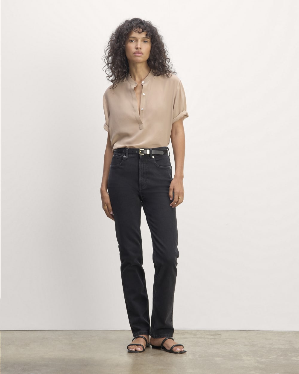 The Popover Top in Washable Silk | Chanterelle - Image 3