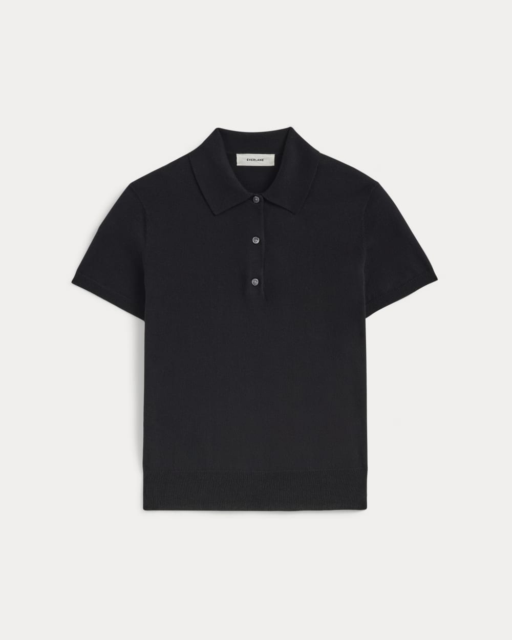 The Polo in Cotton Cashmere | Black - Image 2