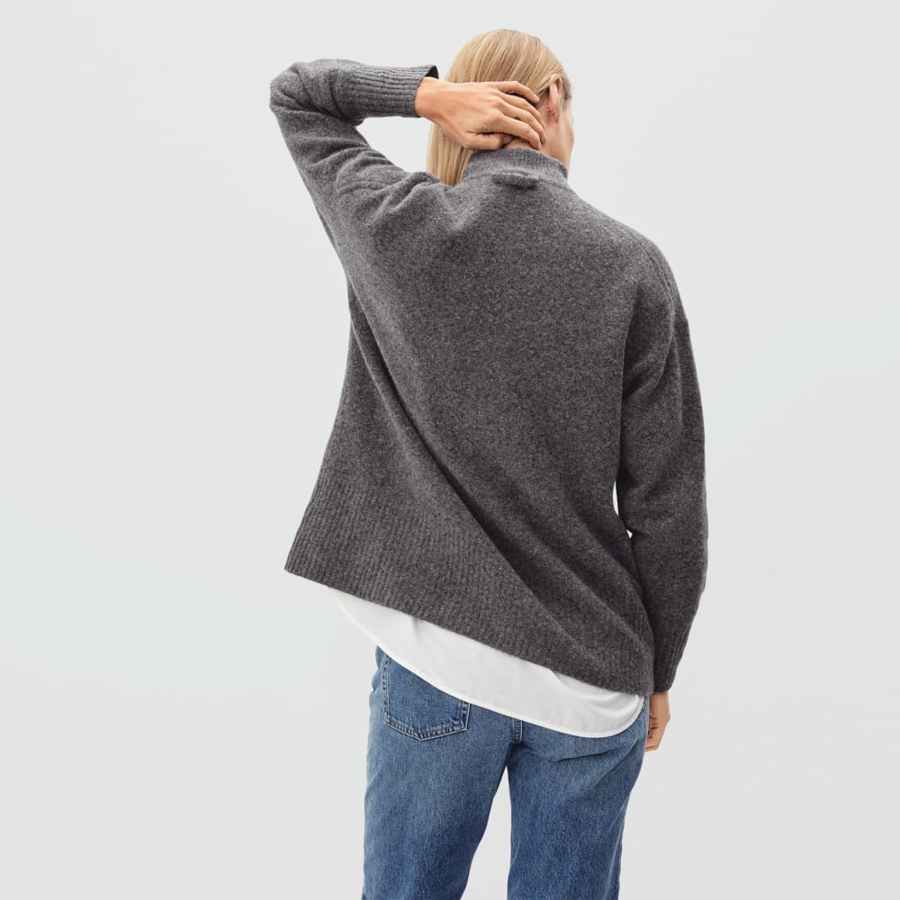The Cozy-Stretch Pullover | Heathered Charcoal - Image 4