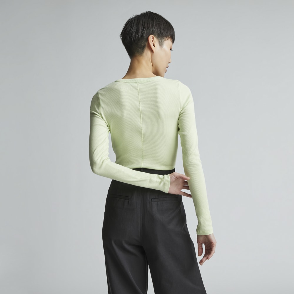 The Luxe Rib Henley | Seafoam Green - Image 3