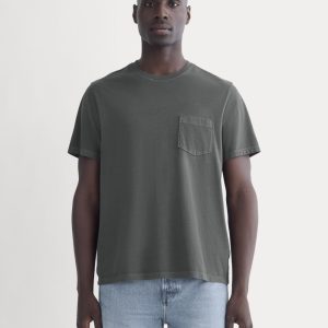 The Essential Organic Garment-Dyed Crew | Black
