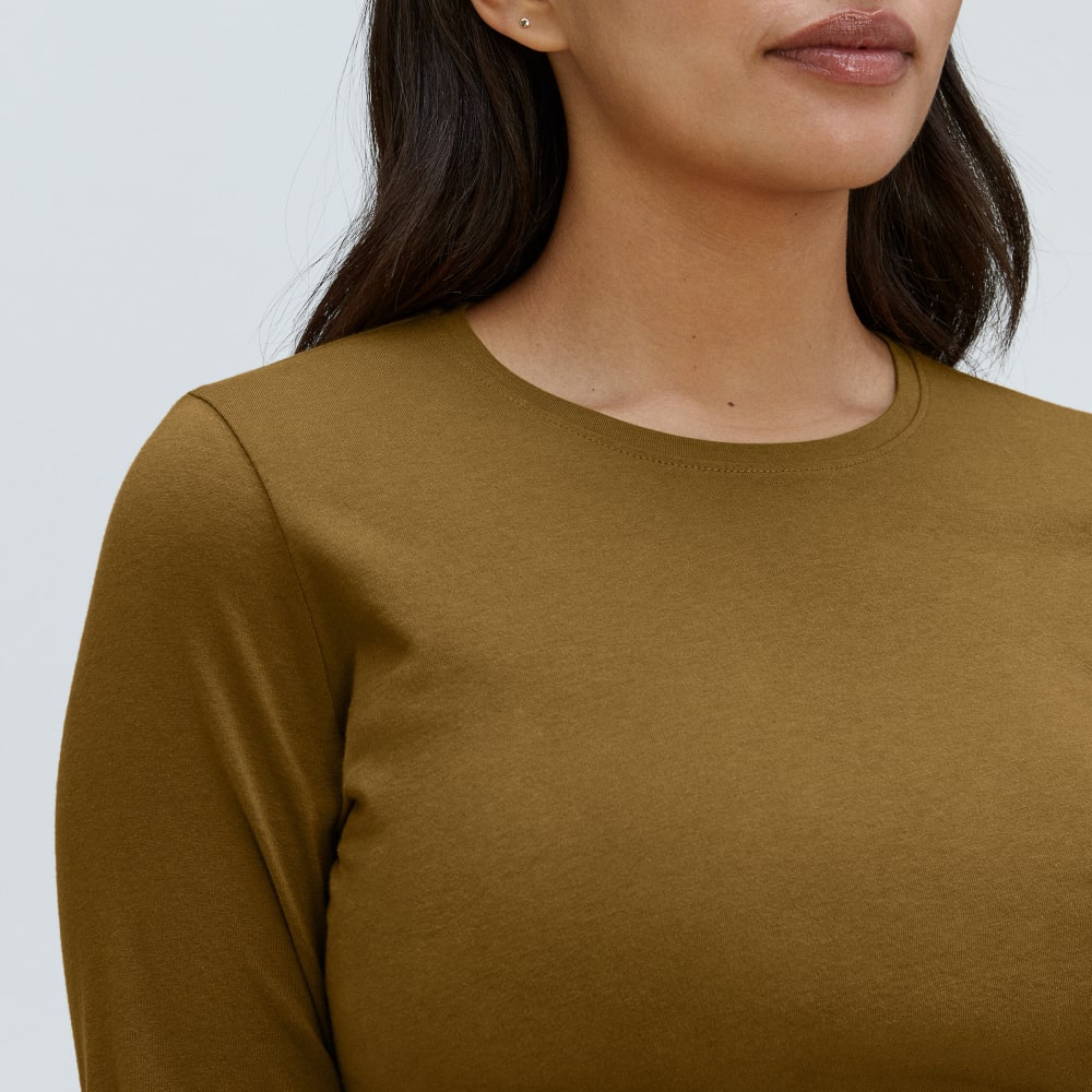 The Organic Cotton Long-Sleeve Crew | Tapenade - Image 4