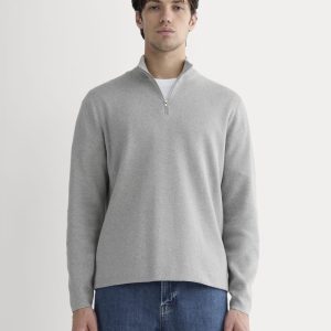 The No-Sweat Quarter-Zip | Heathered Grey