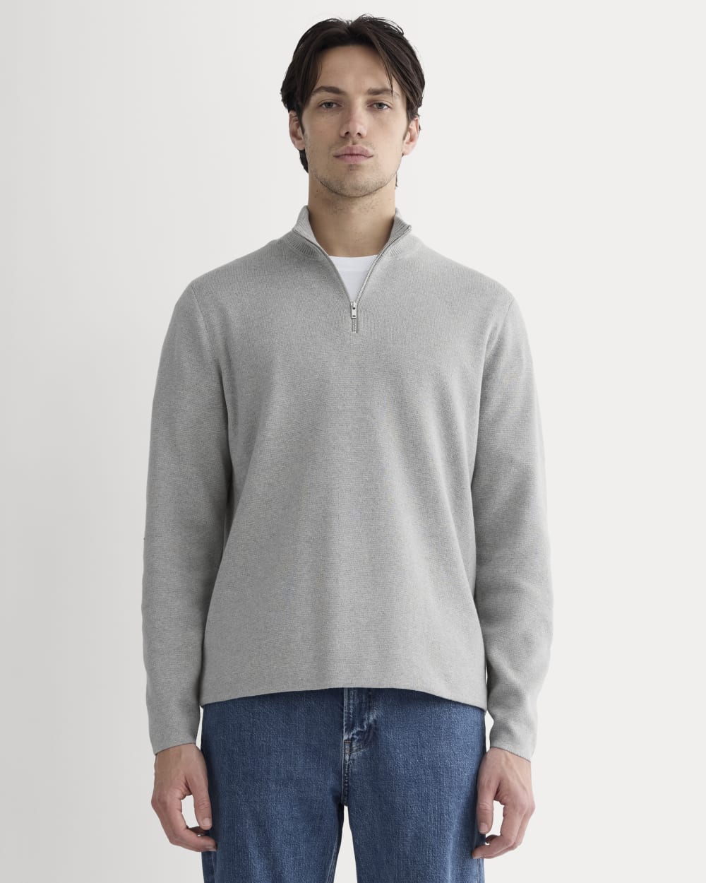 The No-Sweat Quarter-Zip | Heathered Grey