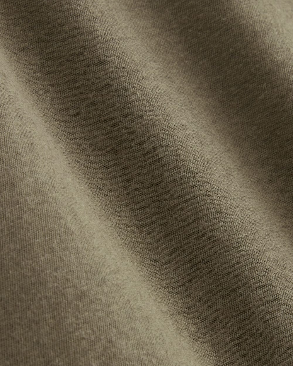 The Slouchy V-Neck Tee in Cotton Linen | Deep Taupe - Image 5