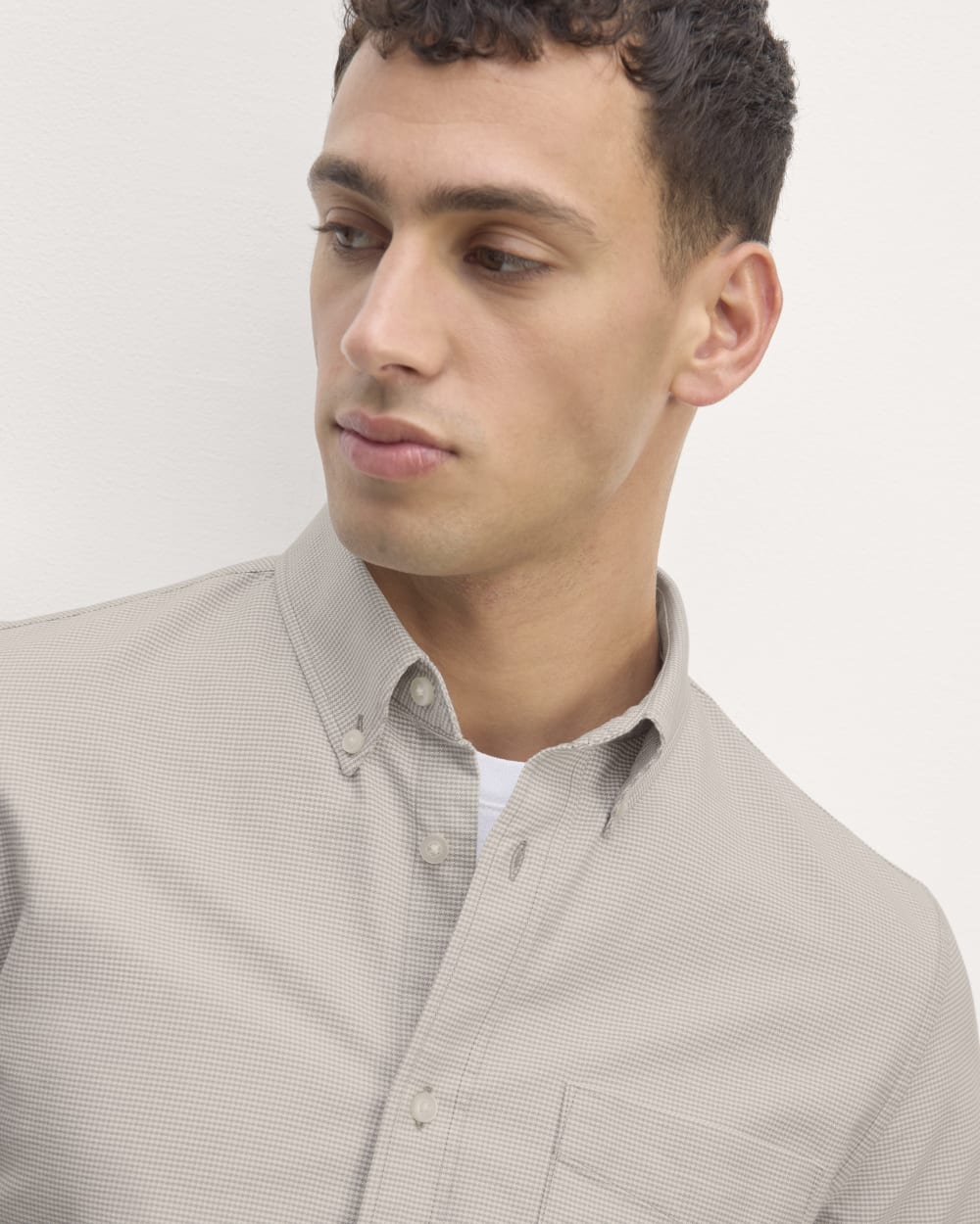 The Slim Oxford Shirt | Gray Houndstooth | Standard - Image 4