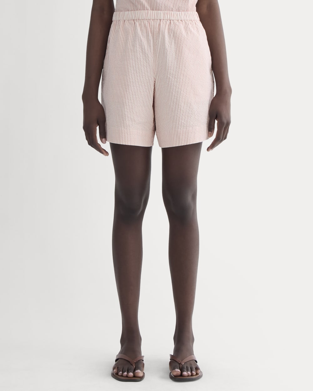 The Seersucker Pull-On Short | Soft Orange - Image 3