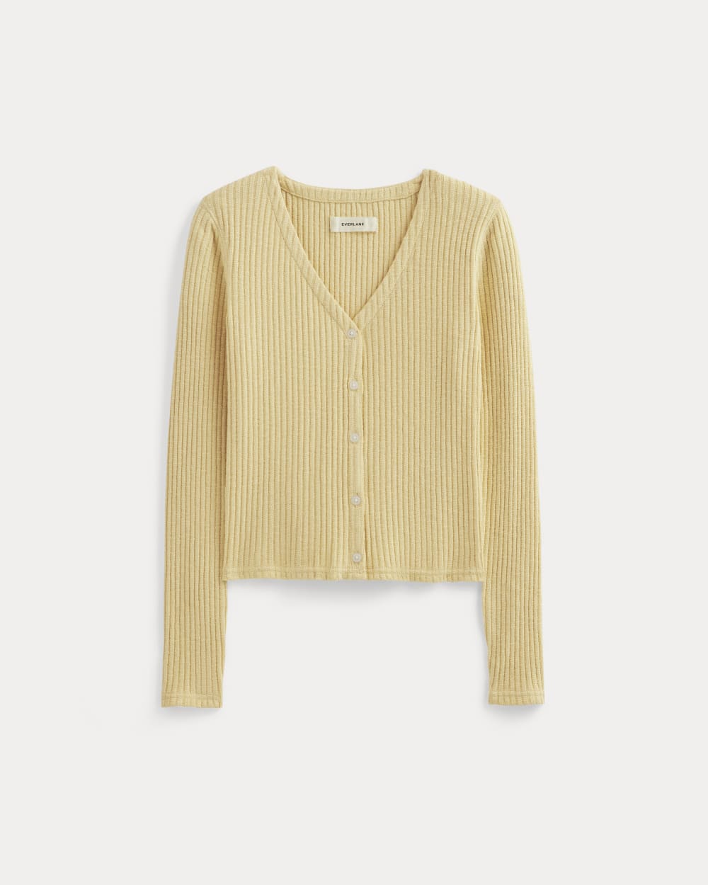 The Cozy Rib Cardigan | Banana Crepe - Image 2