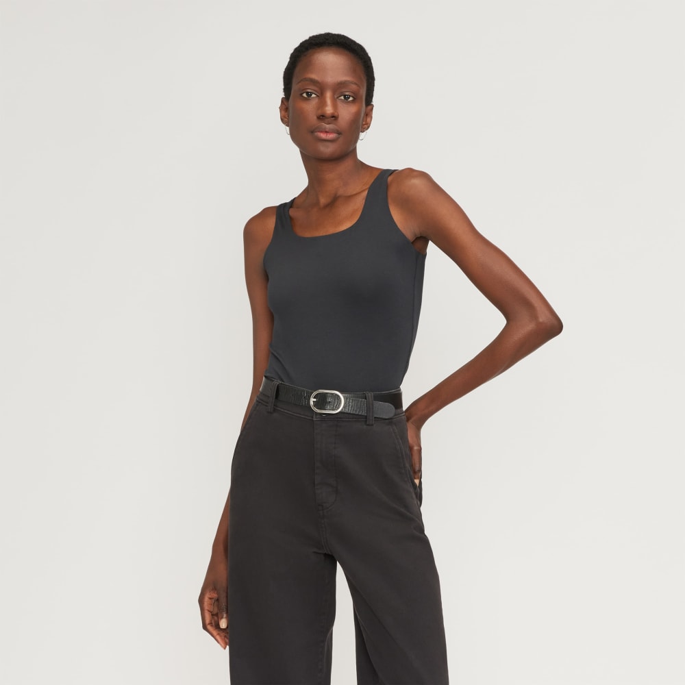The Supima? Sleeveless Top | Black