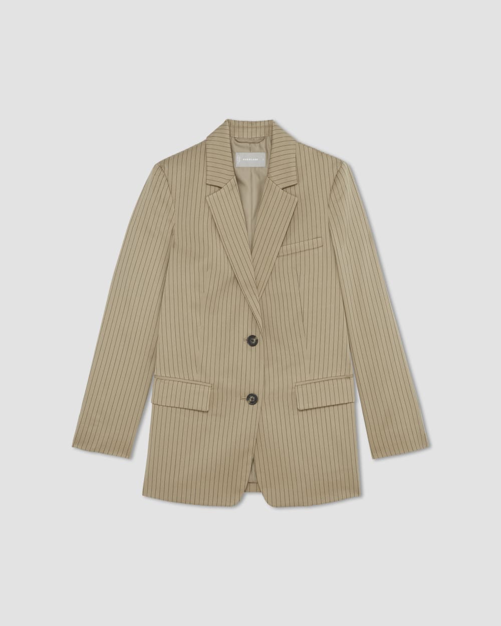 The Oversized Blazer in Buttersmooth | Cornstalk / Black - Image 2