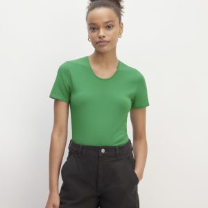 The Supima? Form Crew Neck Tee | Grass Green